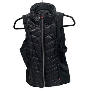 Nanette Lepore shiny black puffer vest women’s XS